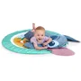 Bright Starts Alfombra de Juego Bebé BRI0074451174467 Disney Baby Stitch, Evolutiva con Juguetes Sensoriales, Peluche, Espejo y Sonajero