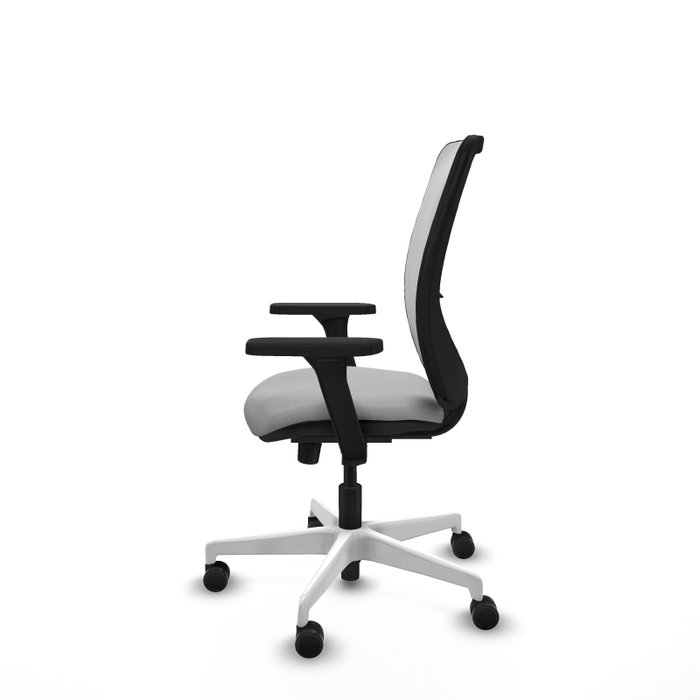 PIQUERAS Y CRESPO Silla de oficina Zulema con mecanismo Sincro, Gris claro y Blanco PIQUERAS Y CRESPO Silla de oficina Zulema con mecanismo Sincro, Gris claro y Blanco