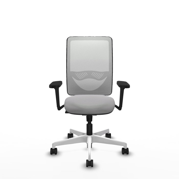 PIQUERAS Y CRESPO Silla de oficina Zulema con mecanismo Sincro, Gris claro y Blanco PIQUERAS Y CRESPO Silla de oficina Zulema con mecanismo Sincro, Gris claro y Blanco