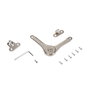 Emuca Cesto de lavandería con sistema de puerta abatible Laundry, módulo 450mm, Plástico y Acero, Blanco
