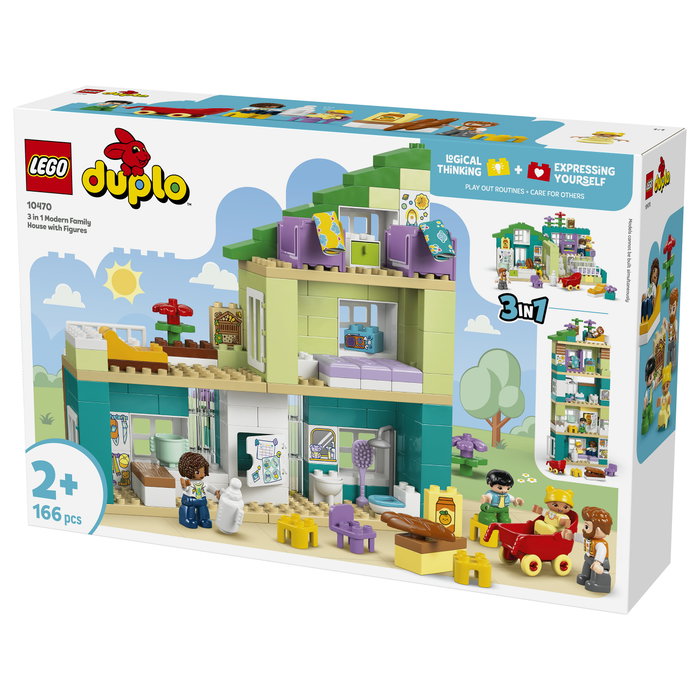 LEGO DUPLO Casa Familiar Moderna 3 en 1 con Figuras
