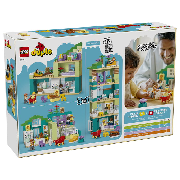 LEGO DUPLO Casa Familiar Moderna 3 en 1 con Figuras