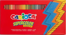 CARIOCA Estuche 40 Lápices de Colores Supercolor Hexagonal