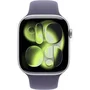Apple MFCR4ZRA Apple Watch Series 11 GPS + Cellular 46 mm Caja de Aluminio Plateado Correa Deportiva Púrpura Niebla M/L