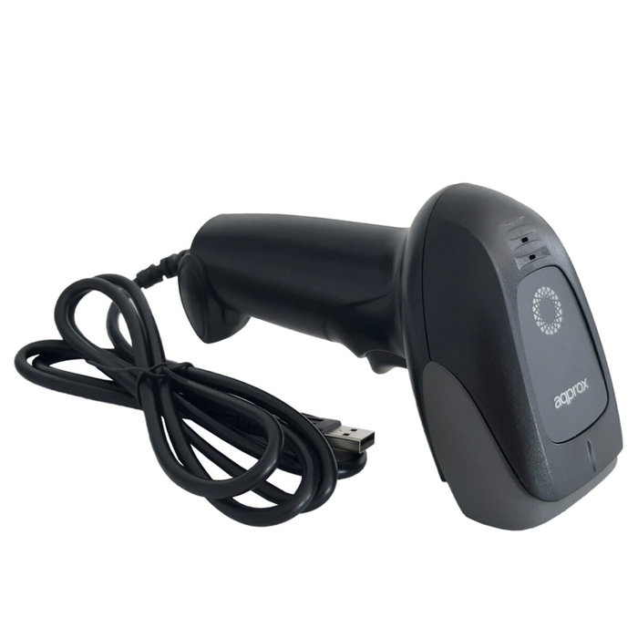 Approx APPLS22 Lector de Códigos de Barras 1D/2D/QR USB Negro