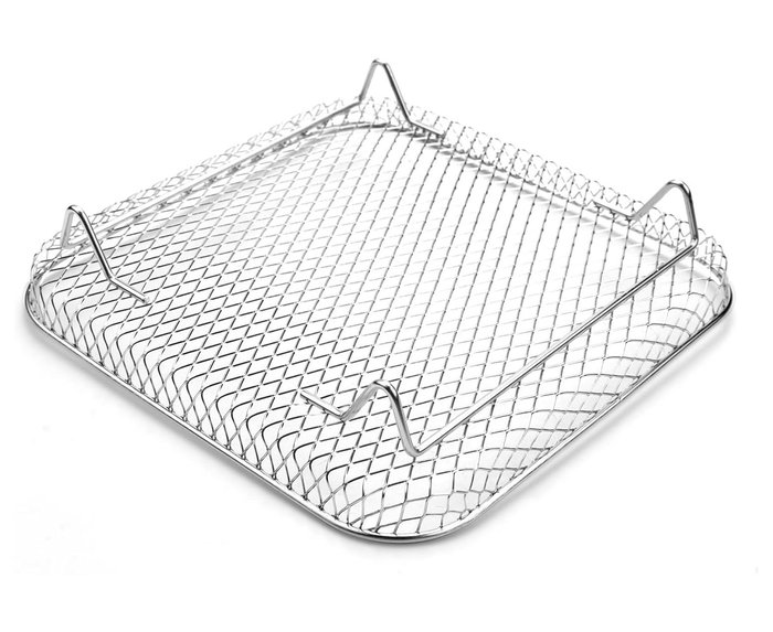 Inde Rejilla para Freidora de Aire Apilable, Cuadrada, 20 cm - Ideal para Cocinar y Horneado (12 Unidades) Inde Rejilla para Freidora de Aire Apilable, Cuadrada, 20 cm - Ideal para Cocinar y Horneado (12 Unidades)