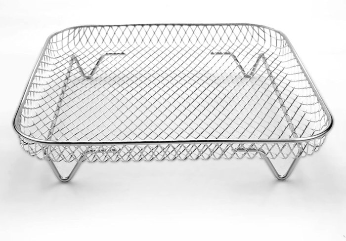 Inde Rejilla para Freidora de Aire Apilable, Cuadrada, 20 cm - Ideal para Cocinar y Horneado (12 Unidades) Inde Rejilla para Freidora de Aire Apilable, Cuadrada, 20 cm - Ideal para Cocinar y Horneado (12 Unidades)