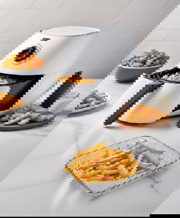 Inde Rejilla para Freidora de Aire Apilable, Cuadrada, 20 cm - Ideal para Cocinar y Horneado (12 Unidades) Inde Rejilla para Freidora de Aire Apilable, Cuadrada, 20 cm - Ideal para Cocinar y Horneado (12 Unidades)