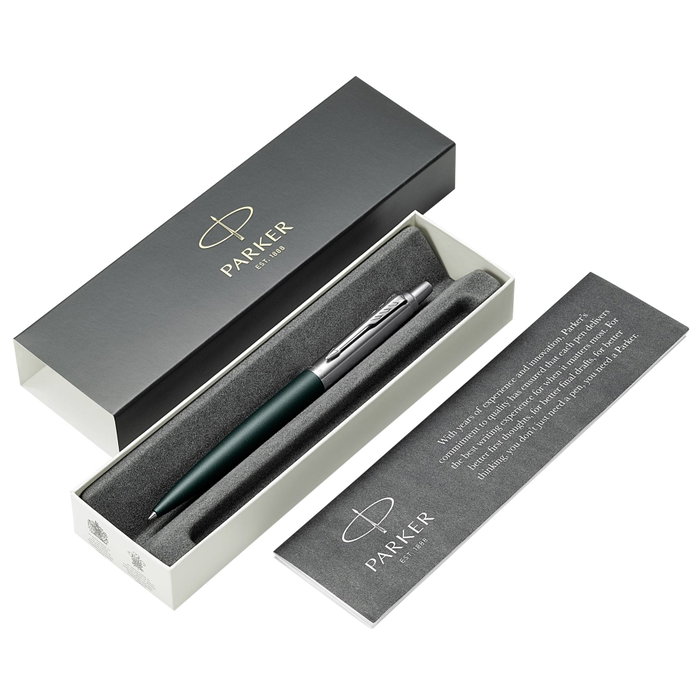 Parker Jotter XL Verde Mate con Tinta Azul y Punta Media