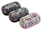 DKD Home Decor Estuche de Lentes de Contacto PU Metal Surtido de 3 Colores