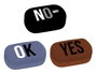 DKD Home Decor Estuche de Lentes de Contacto PU Metal Surtido de 3 Colores