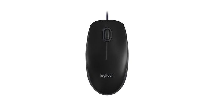 Logitech Desktop MK120 Teclado y Ratón USB, Distribución UK y QWERTY Inglés, Combo para PC y Portátil Windows/Linux, Negro