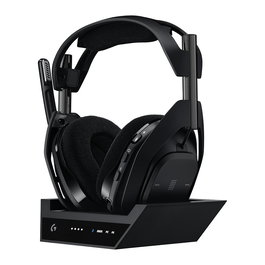 Logitech G A50 X - Auriculares Gaming Inalambricos Diadema (Bluetooth/LIGHTSPEED, 20-20000 Hz, Negro) para PC, Xbox Series X/S, PS4/PS5 con Base de Carga
