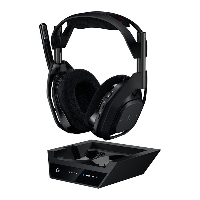 Logitech G A50 X - Auriculares Gaming Inalambricos Diadema (Bluetooth/LIGHTSPEED, 20-20000 Hz, Negro) para PC, Xbox Series X/S, PS4/PS5 con Base de Carga