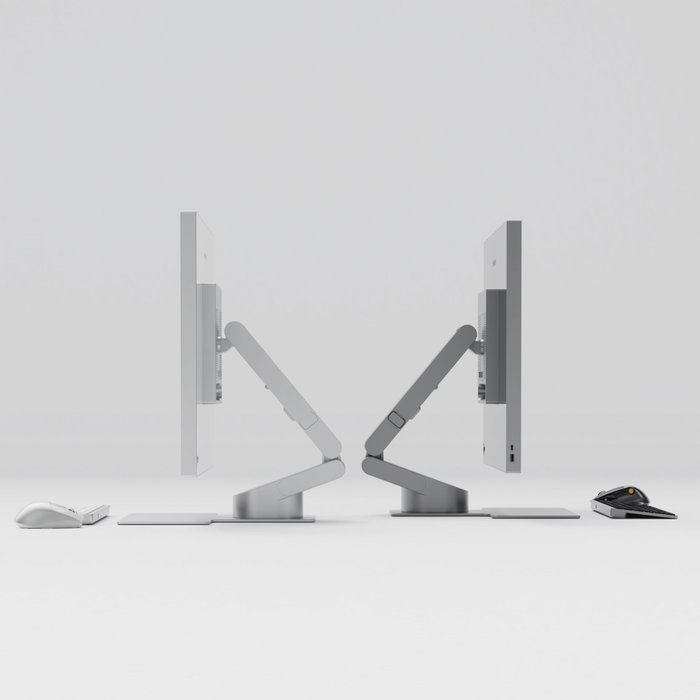 Alogic ASPEKT Fold Stand para Monitor de 32 pulgadas, Plata