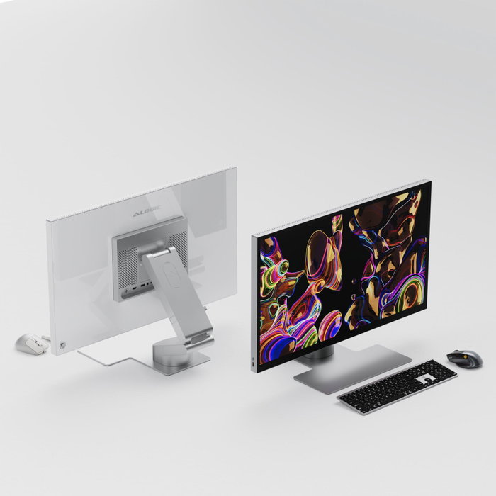 Alogic ASPEKT Fold Stand para Monitor de 32 pulgadas, Plata