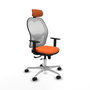 PIQUERAS Y CRESPO Silla de oficina Jorquera Naranja y Blanco