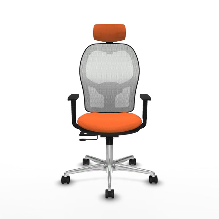 PIQUERAS Y CRESPO Silla de oficina Jorquera Naranja y Blanco