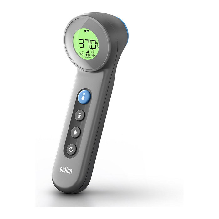 Braun BNT 400 BK Termómetro de frente con sensor remoto Gris
