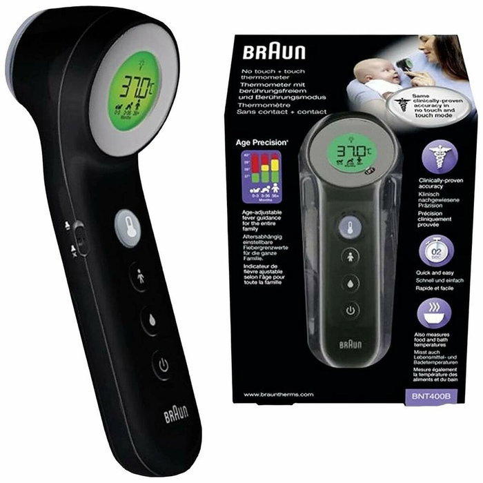 Braun BNT 400 BK Termómetro con sensor remoto Gris Braun BNT 400 BK Termómetro con sensor remoto Gris