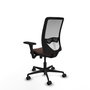 PIQUERAS Y CRESPO Silla de oficina Zulema Marrón oscuro/Blanco