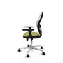 PIQUERAS Y CRESPO Silla de oficina Jorquera Verde oliva/Blanco con mecanismo Sincro/Traslack