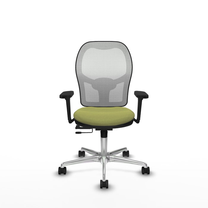 PIQUERAS Y CRESPO Silla de oficina Jorquera Verde oliva/Blanco con mecanismo Sincro/Traslack PIQUERAS Y CRESPO Silla de oficina Jorquera Verde oliva/Blanco con mecanismo Sincro/Traslack