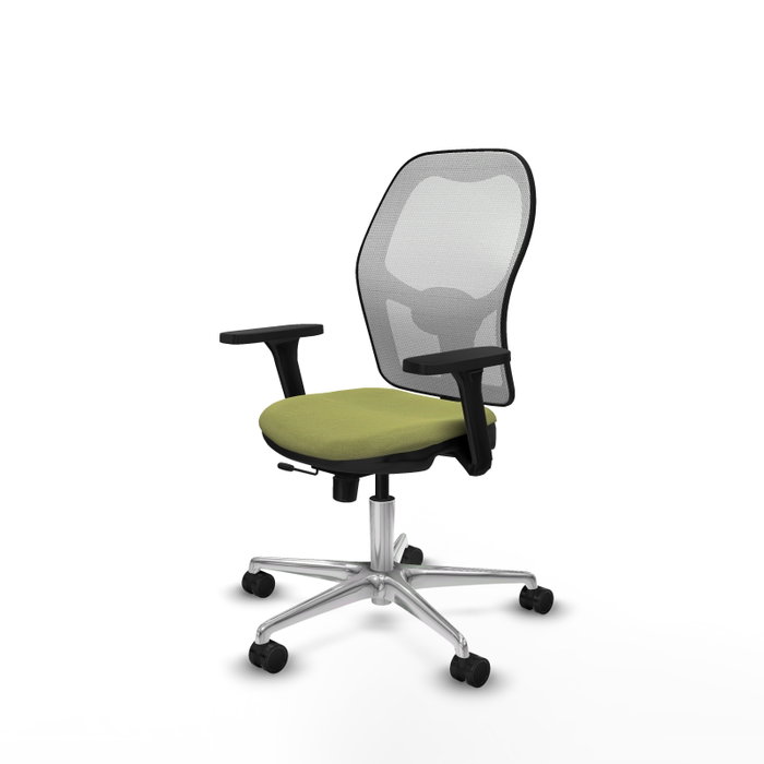 PIQUERAS Y CRESPO Silla de oficina Jorquera Verde oliva/Blanco con mecanismo Sincro/Traslack PIQUERAS Y CRESPO Silla de oficina Jorquera Verde oliva/Blanco con mecanismo Sincro/Traslack