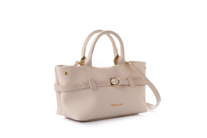 Vince Camuto Mini - Ros Cream Bolsa Tote Color Crema Cuero de Polivinilo 29x18.5x14 cm