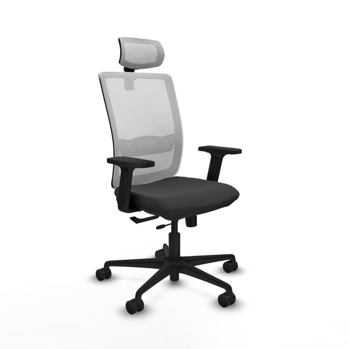 PIQUERAS Y CRESPO Silla de oficina Haches Sincro/Traslack Gris y Blanco PIQUERAS Y CRESPO Silla de oficina Haches Sincro/Traslack Gris y Blanco