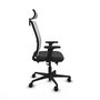 PIQUERAS Y CRESPO Silla de oficina Haches Sincro/Traslack Gris y Blanco