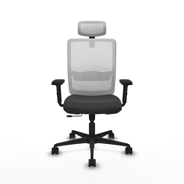 PIQUERAS Y CRESPO Silla de oficina Haches Sincro/Traslack Gris y Blanco PIQUERAS Y CRESPO Silla de oficina Haches Sincro/Traslack Gris y Blanco
