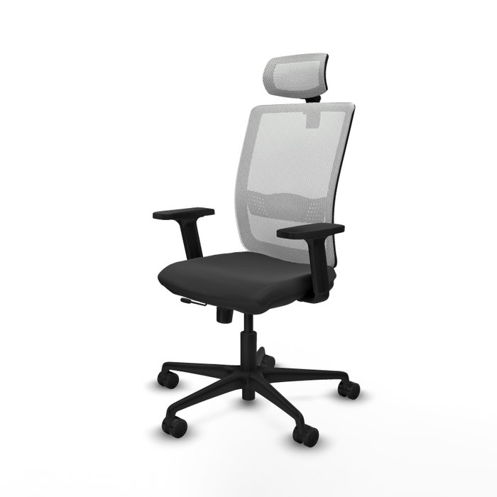 PIQUERAS Y CRESPO Silla de oficina Haches Sincro/Traslack Gris y Blanco PIQUERAS Y CRESPO Silla de oficina Haches Sincro/Traslack Gris y Blanco