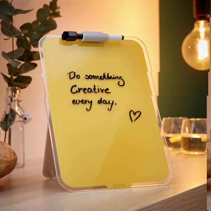 LEITZ Atril Sobremesa Cosy Cristal Amarillo