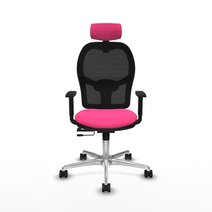 PIQUERAS Y CRESPO Silla de oficina Jorquera Rosa y Negro con mecanismo Sincro/Traslack PIQUERAS Y CRESPO Silla de oficina Jorquera Rosa y Negro con mecanismo Sincro/Traslack