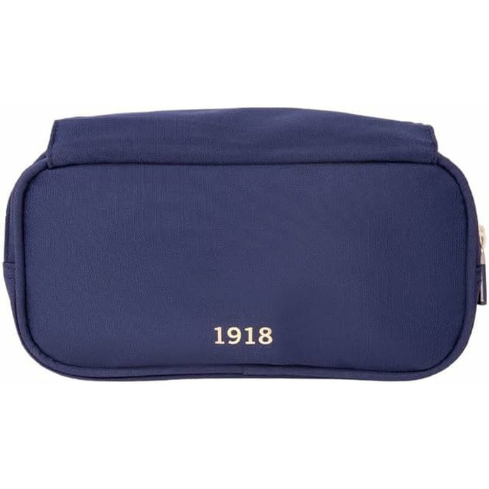 Milan Portatodo 1918 con 4 Cremalleras y Solapa Azul Marino