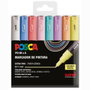 POSCA Estuche Basic PC-1M de 8 Colores Pastel con Punta Fina 0.9mm-1.3mm