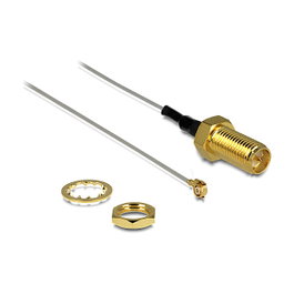 DeLOCK 88810 Cable de antena coaxial MHF II a RP-SMA, 0,2 m