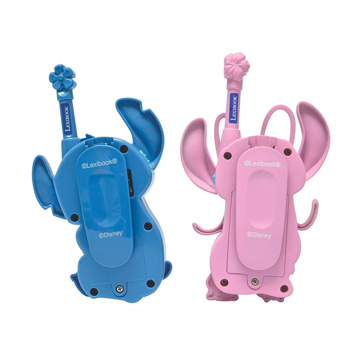 Lexibook Tw18D1 Walkie Talkies Disney Lilo & Stitch y Angel, 2 Canales, Alcance 500m, para Niños +3 Años