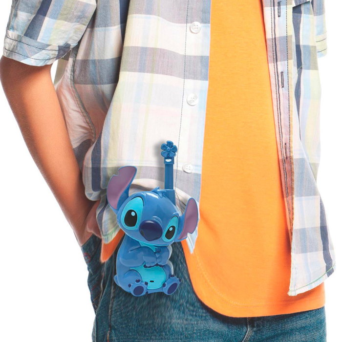 Lexibook Tw18D1 Walkie Talkies Disney Lilo & Stitch y Angel, 2 Canales, Alcance 500m, para Niños +3 Años