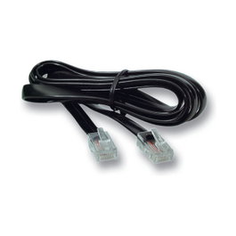 EFB Elektronik Cable de señal K2402SW.030 con 2 x RJ10 (4/4), 0,3 m, Negro