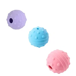 Kruuse Buster Juguete para Perro Pelota Flex Rosa 6 cm - Juguete interactivo rellenable de silicona