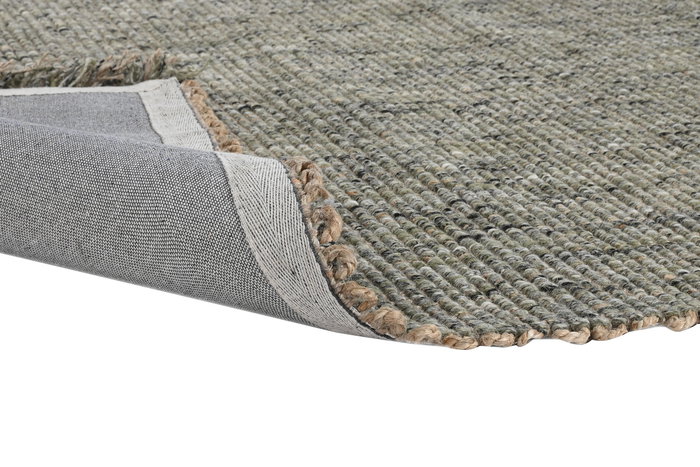 DKD Home Decor Alfombra Turquesa Yute y Lana Tejida a Mano 140 x 200 cm