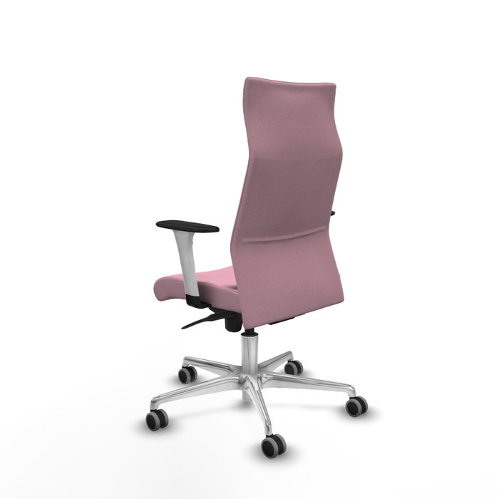 PIQUERAS Y CRESPO Sillón Albacete con mecanismo Sincro, Tela Rosa, Base Aluminio PIQUERAS Y CRESPO Sillón Albacete con mecanismo Sincro, Tela Rosa, Base Aluminio