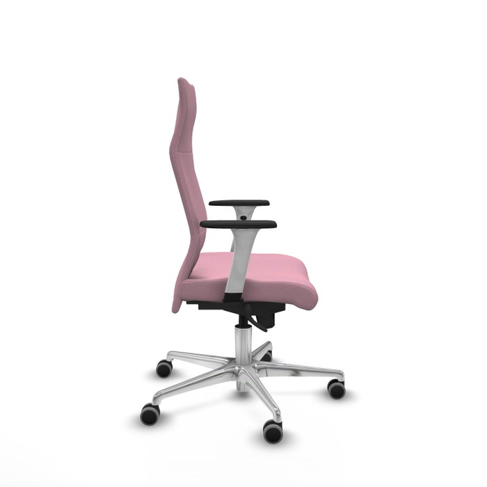PIQUERAS Y CRESPO Sillón Albacete con mecanismo Sincro, Tela Rosa, Base Aluminio PIQUERAS Y CRESPO Sillón Albacete con mecanismo Sincro, Tela Rosa, Base Aluminio