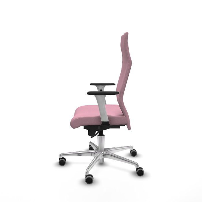 PIQUERAS Y CRESPO Sillón Albacete con mecanismo Sincro, Tela Rosa, Base Aluminio PIQUERAS Y CRESPO Sillón Albacete con mecanismo Sincro, Tela Rosa, Base Aluminio