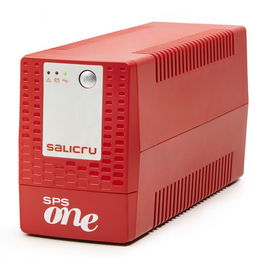 SALICRU SAI/UPS SPS ONE 900VA/480W Torre, Alimentación Ininterrumpida Line-Interactive con AVR, Conexión USB, Color Rojo y Blanco, Ref. 662AF000003