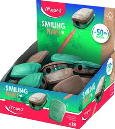 Maped Sacapuntas Smiling Planet con depósito de 1 uso