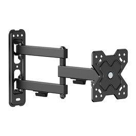 VALUE 17.99.1232 Soporte TV de Pared, Giratorio e Inclinable, Negro, para Pantallas de 33-81.3 cm (13-32 Zoll), hasta 20 kg, VESA 75x75-100x100 mm