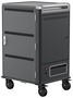 Ewent EW1701 Carro de Carga para 36 Dispositivos hasta 15.6 pulgadas, Negro, Gris